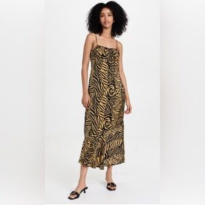 Abstract two-tone stripes Lost + Wander dress